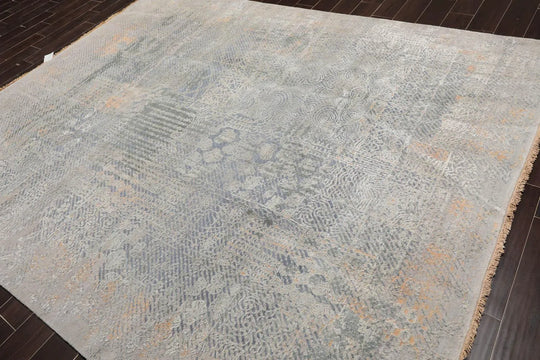 8' x10'  Sherpa Wool and Silk Oriental Area Persian Rug