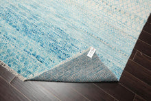 8' x 10' Hand Knotted 100% Wool Contemporary Modern Area Rug Ivory Aqua - Oriental Rug Of Houston