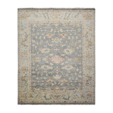 Multi Sizes LoomBloom Muted Turkish Oushak Hand Knotted Wool Traditional Area Rug Slate, Mint Color 8x10 - Oriental Rug Of Houston