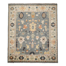 9x12 LoomBloom Muted Turkish Oushak Hand Knotted Traditional 100% Wool Area Rug Slate, Ivory Color - Oriental Rug Of Houston
