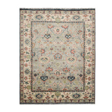 8' 2''x10' LoomBloom Muted Turkish Oushak Hand Knotted 100% Wool Area Rug Gray, Beige Color - Oriental Rug Of Houston