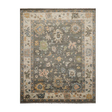 8' 3''x10' 4'' LoomBloom Muted Turkish Oushak Hand Knotted 100% Wool Traditional Area Rug Olive, Beige Color - Oriental Rug Of Houston