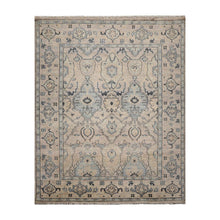 LoomBloom Muted Turkish Oushak Hand Knotted 100% Wool Traditional Area Rug Taupe, Gray Color 8x10 - Oriental Rug Of Houston