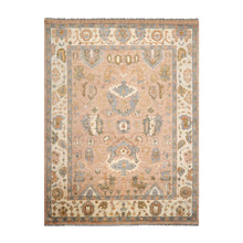 9x12 LoomBloom Muted Turkish Oushak Hand Knotted Wool Area Rug Peach, Ivory Color - Oriental Rug Of Houston