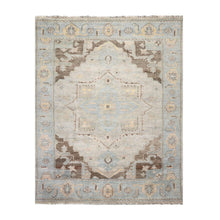 7' 7''x9' 10'' LoomBloom Muted Turkish Oushak Hand Knotted Wool Area Rug Taupe,Beige Color - Oriental Rug Of Houston