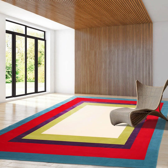 9x12 Ivory 100% New Zealand Wool Machine Made Modern Oriental Area Rug