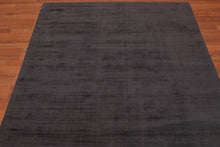4'8" x 6’7" Handmade 100% Viscose loop & cut textured Pile Area rug Charcoal - Oriental Rug Of Houston