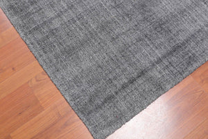 4'11" x 8'2" Handmade Modern 100% Wool flatweave Area Rug Gray - Oriental Rug Of Houston