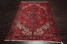 8'2" x 11'8" Hand Knotted 100% Wool Herizz Traditional Oriental Area Rug Red - Oriental Rug Of Houston