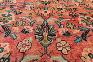 5'2" x 11' Runner Hand Knotted 100% Wool Traditional Oriental Area Rug Rust - Oriental Rug Of Houston