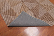 4'7x6'8 Hand Tufted Wool Loop N Cut PileGeometric Pattern Oriental Area Rug Beige, Brown Color - Oriental Rug Of Houston