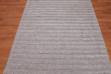 4'9" x 6’7" Handmade High Low Loop & Cut Pile 100% Wool Area rug Oatmeal - Oriental Rug Of Houston