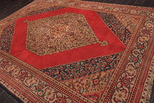 8'10" x 11'8" Hand Knotted 100% Wool Turkish Ferahan Oriental Area Rug Orange