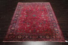 9' x 11'5" Hand Knotted 100% Wool Antique Saroukk 250KPSI Oriental Area Rug Rose - Oriental Rug Of Houston