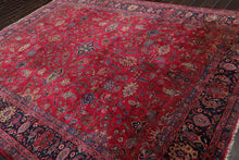 9' x 11'5" Hand Knotted 100% Wool Antique Saroukk 250KPSI Oriental Area Rug Rose - Oriental Rug Of Houston