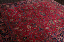 9' x 11'5" Hand Knotted 100% Wool Antique Saroukk 250KPSI Oriental Area Rug Rose - Oriental Rug Of Houston