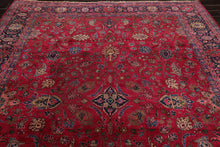 9' x 11'5" Hand Knotted 100% Wool Antique Saroukk 250KPSI Oriental Area Rug Rose - Oriental Rug Of Houston