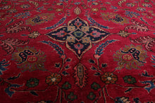 9' x 11'5" Hand Knotted 100% Wool Antique Saroukk 250KPSI Oriental Area Rug Rose - Oriental Rug Of Houston