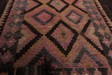 3'8" x 7' Hand Woven Vintage Afghani Kilim Traditional Oriental Area Rug Rust