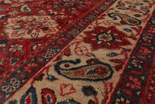 8'10" x 11'7" Hand Knotted 100% Wool Traditional Mahal Oriental Area Rug Red - Oriental Rug Of Houston