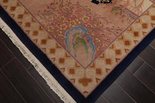 6' x 9' Hand Knotted 100% Wool Art Deco Traditional Oriental Area Rug Navy - Oriental Rug Of Houston