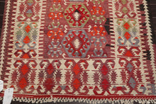 4'9" x 10'9" Vintage Hand-Woven Southwestern Kilim Wool Area Rug Rust - Oriental Rug Of Houston