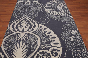 5' x 8' Handmade Loop & cut pile 100% Wool Traditional Oriental Area rug Ivory - Oriental Rug Of Houston