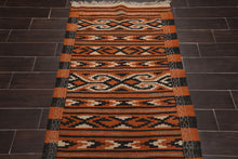 3'3"x6'3" Oriental Area Rug Hand Woven Wool Traditional Turkish Kilim Southwestern