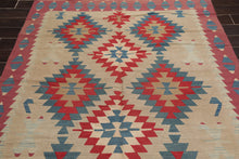 6'1"x8'1" Vintage Hand-Woven Turkish Kilim Southwestern Oriental Area Rug Beige - Oriental Rug Of Houston