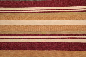 8'10" x 11'10" Hand Knotted 100% Wool Modern Area Rug Burgundy - Oriental Rug Of Houston