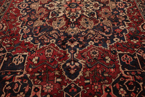 10' 5''x11' 10'' Rust, Ivory Hand Knotted 100% Wool Bhakhtiari Traditional Oriental Area Rug