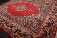 10'3"x 13'9" Vintage Mahal Hand Knotted Wool Traditional Oriental Area Rug Coral - Oriental Rug Of Houston