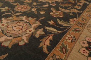 7'9" x 9'9" NA94 SPRUCE Hand Knotted 100% Wool Area Rug Grayish Green - Oriental Rug Of Houston