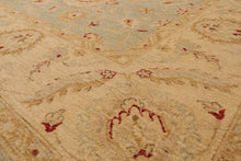 9' x 11'8'' Hand Knotted 100% Wool Peshawar Traditional Oriental Area Rug Aqua