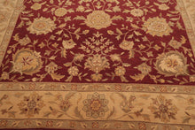 8' x 10' Hand Knotted Traditional Agra 100% Wool Area Rug Burgundy - Oriental Rug Of Houston