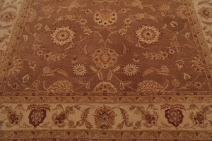 7'9" x 9'9" Handmade Heritage HE09 Olive Wool Area Rug Light Brown - Oriental Rug Of Houston