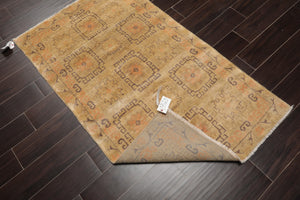 Hand Knotted 100% Wool Traditional Oriental Area Rug Moss 3'1" x 5'2" - Oriental Rug Of Houston