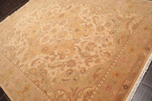 7'9" x 9'9" NA02 Beige Hand Knotted Wool Traditional Oriental Area Rug - Oriental Rug Of Houston