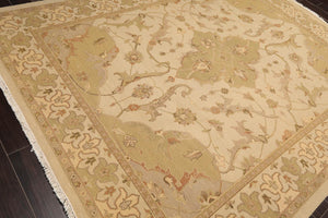 7'9" x 9'9" NOE4 Bisque Hand Knotted 100% Wool Area Rug Beige - Oriental Rug Of Houston