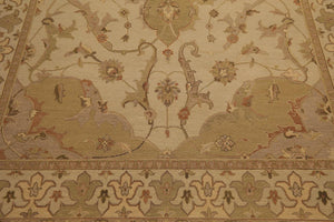 7'9" x 9'9" NOE4 Bisque Hand Knotted 100% Wool Area Rug Beige - Oriental Rug Of Houston