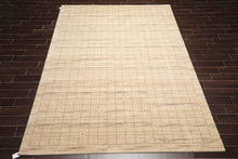 7'9" x 10'9" Machine Made 100% Wool Modern Oriental Area Rug Beige Mint - Oriental Rug Of Houston