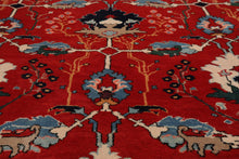 7'x 8'10'' look Hand Knotted Wool Arts & Craft Area Rug Orangy Red - Oriental Rug Of Houston