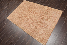 4'x6' Tan Beige Color Hand Knotted Persian Oriental Area Rug Wool Traditional Oriental Rug