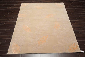 7'6" x 9'6" JL62 Gray Handmade Wool & Silk Oriental Area Rug Gray - Oriental Rug Of Houston