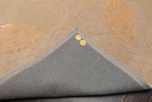 7'6" x 9'6" JL62 Gray Handmade Wool & Silk Oriental Area Rug Gray