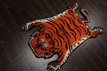 Tiger Handmade 100% Wool Novelty/Animal Oriental Area Rug Orange 3' x 5'