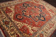 8' x 9'11'' Hand Knotted 100% Wool Herizz Traditional Oriental Area Rug Rust - Oriental Rug Of Houston