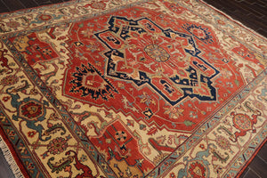 8' x 9'11'' Hand Knotted 100% Wool Herizz Traditional Oriental Area Rug Rust - Oriental Rug Of Houston