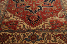 8' x 9'11'' Hand Knotted 100% Wool Herizz Traditional Oriental Area Rug Rust - Oriental Rug Of Houston