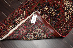 2'6'' x 4' Hand Knotted Wool Herizz Traditional 200 KPSI Oriental Area Rug Rust